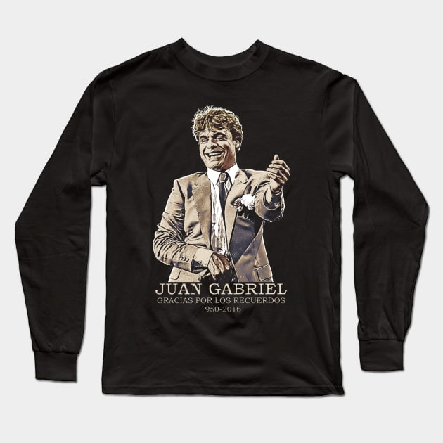 Tribute To Juan Gabriel Vintage Long Sleeve T-Shirt by jawiqonata